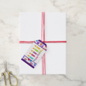 Verjaardagkaarsen  cadeaulabel (Met Touw)