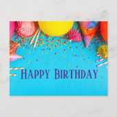 Verjaardagkaarsen, Cupcake, Sprinkels  Briefkaart (Voorkant)