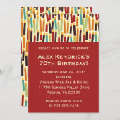 Verjaardagkaarsen - Rood Kaart (Voorkant / Achterkant)