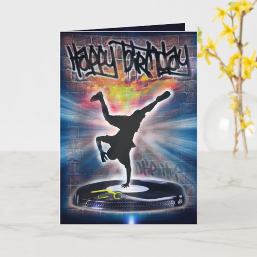 Verjaardagkaart Kaart (Gele Bloem)