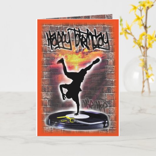 Verjaardagkaart Kaart (Gele Bloem)