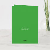 Verjaardagkaart met tulpen kaart (Achterkant)