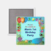 Verjaardagmagneten: 002 magneet (Voorkant / Achterkant)