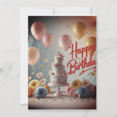 Verjaardagontwerp Kaart (Achterkant)