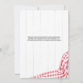 Verjaardags BBQ-uitnodiging Kaart (Achterkant)