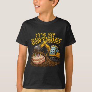Verjaardags Cadeau Bouw Excavator Taart T-shirt