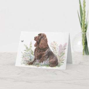 Verjaardags Chocolade Cocker Spaniel Kaart