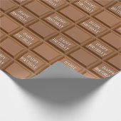 Verjaardags chocoladereep cadeaupapier (Hoek)