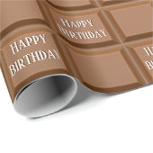 Verjaardags chocoladereep cadeaupapier (Rol Hoek)