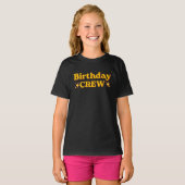 Verjaardags Crew Retro T-shirt (Voorkant volledig)