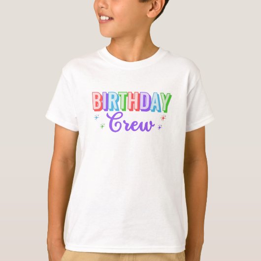 Verjaardags Crew T-Shirt (Voorkant)