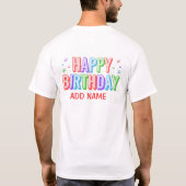 Verjaardags Crew T-Shirt (Achterkant)