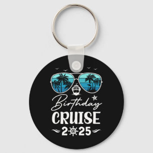 Verjaardags Cruise 2025 Feest Vakantie Team Verjaa Sleutelhanger