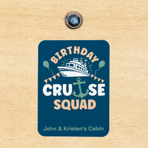 Verjaardags Cruise Funny Groep Persoonlijke Squad Magneet