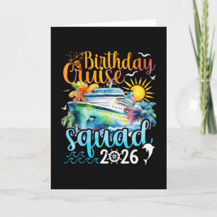Verjaardags Cruise Squad 2026 Cruise Verjaardagsfe Kaart