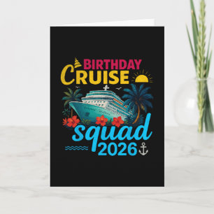 Verjaardags Cruise Squad 2026 Tropisch Avontuur De Kaart