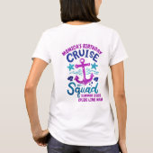 Verjaardags Cruise Squad Aangepaste Vrienden Evene T-shirt (Achterkant)