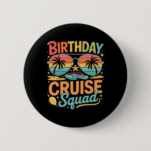 Verjaardags Cruise Squad Familie Vakantie Reünie D Ronde Button 5,7 Cm