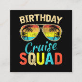 Verjaardags Cruise Squad Informatiekaartje (Voorkant)