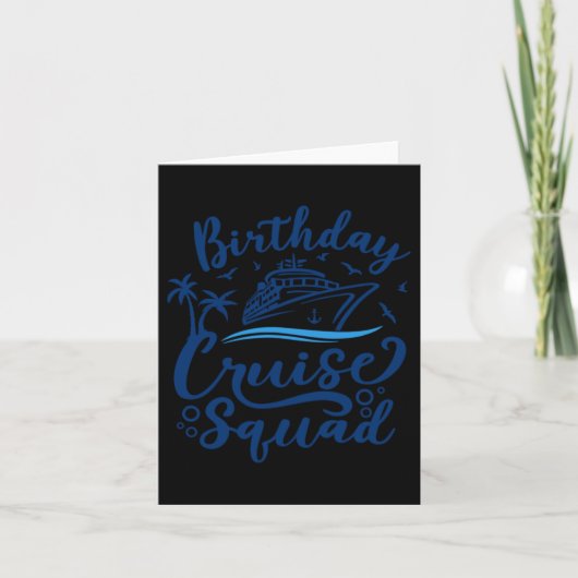 Verjaardags Cruise Squad Kaart (Voorkant)