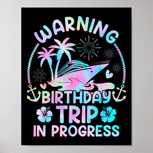Verjaardags Cruise Squad Maakt Herinneringen Samen Poster (Voorkant)