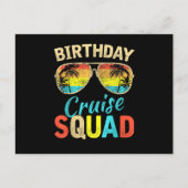 Verjaardags Cruise Squad Uitnodiging Briefkaart (Voorkant)