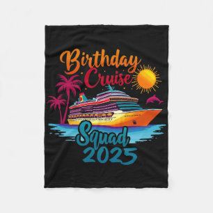 Verjaardags Cruise Team 2025 Cruise Verjaardagsfee Fleece Deken