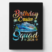 Verjaardags Cruise Team 2026 Fotoplaat (voorkant)