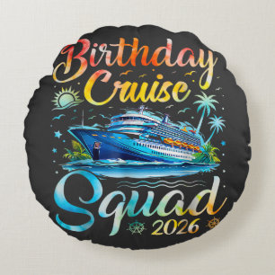 Verjaardags Cruise Team 2026 Rond Kussen
