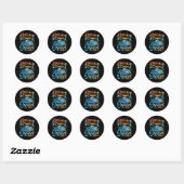 Verjaardags Cruise Team 2026 Ronde Sticker (Vel)