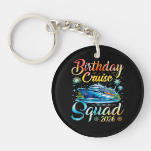Verjaardags Cruise Team 2026 Sleutelhanger