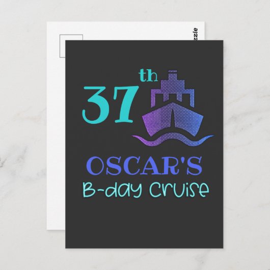 Verjaardags Cruise Verjaardagsfeestje Groep Matchi Briefkaart (Voorkant / Achterkant)