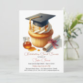 Verjaardags Cupcake Brunch Feest Kaart (Staand voorkant)