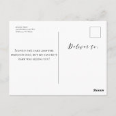 Verjaardags Dank Je Foto Ansichtkaart Briefkaart (Achterkant)