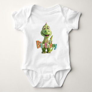 Verjaardags Dino – Kinderen Dinosaur Party  Romper