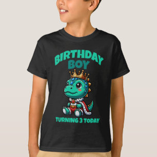 Verjaardags Dino T-shirt - Wordt vandaag 3 jaar aa