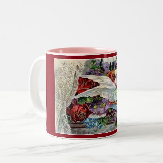  Verjaardags Duif Koffie Mok (Voorkant links)