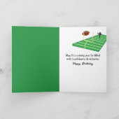 Verjaardags Eend Voetbalspeler #5 Kaart (Binnen)