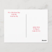 Verjaardags- en Kerstkaarten Briefkaart (Achterkant)