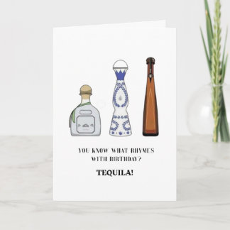Verjaardags- en Tequilawelkomstkaart Kaart