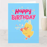 VERJAARDAGS Feestelijke Cute Kawaii Kuiken Baby Ki