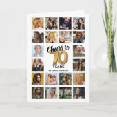 Verjaardags Fotocollagekaart 70 Jaar (Voorkant)