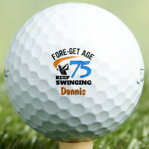 Verjaardags Golfballen Leuke Cadeau Blauwe - 12 St