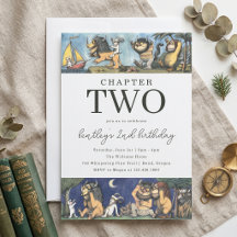 Verjaardags Hoofdstuk Thema van Storybook Wild Thi