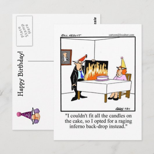 Verjaardags Humor Kaart "Spectickles" (Voorkant / Achterkant)