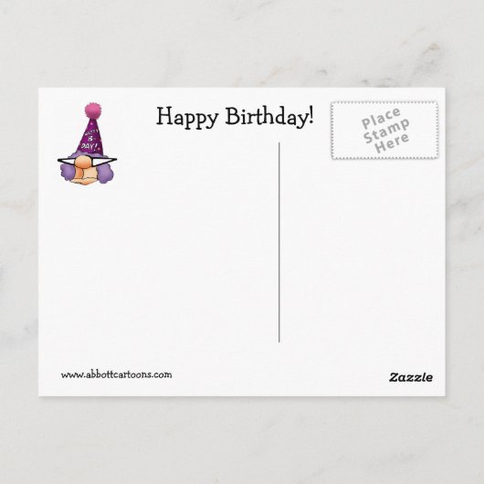 Verjaardags Humor Kaart "Spectickles" (Achterkant)