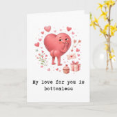 Verjaardags Humor Kaart voor Haar, Grappige Valent (Gele Bloem)