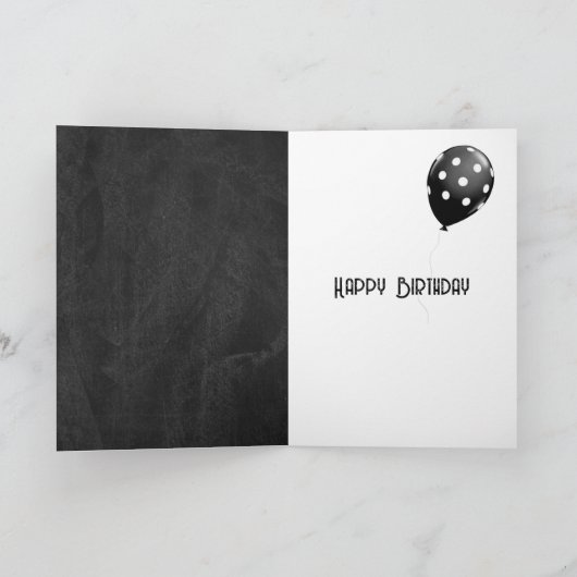 Verjaardags Humor Om Ouder Te Worden Op Schoolbord Kaart (Binnen)