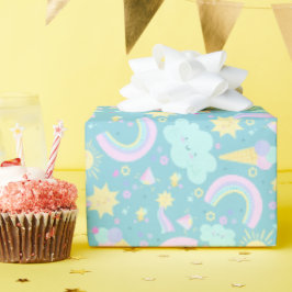 Verjaardags inpakpapier. cadeaupapier