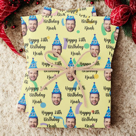 Verjaardags inpakpapier op maat, Gefeliciteerd met Vel